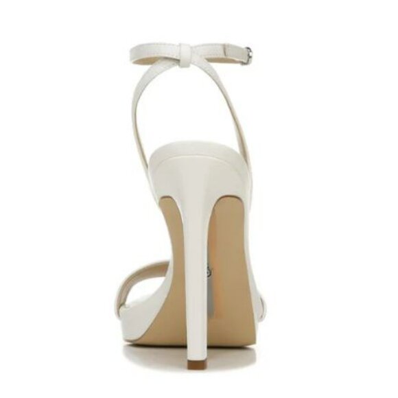 Worn Once - Sam Edelman Jade Ankle Strap Sandal White, size 8.5 - Picture 3 of 10